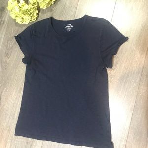 J crew navy blue studio tee
